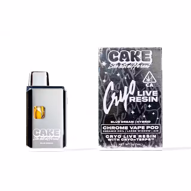 Blue Dream Live Resin Vape Cart by Cake