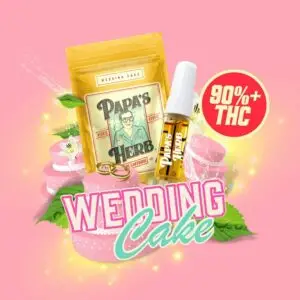 Wedding Cake 1g Vape Cart by Papa's Herb