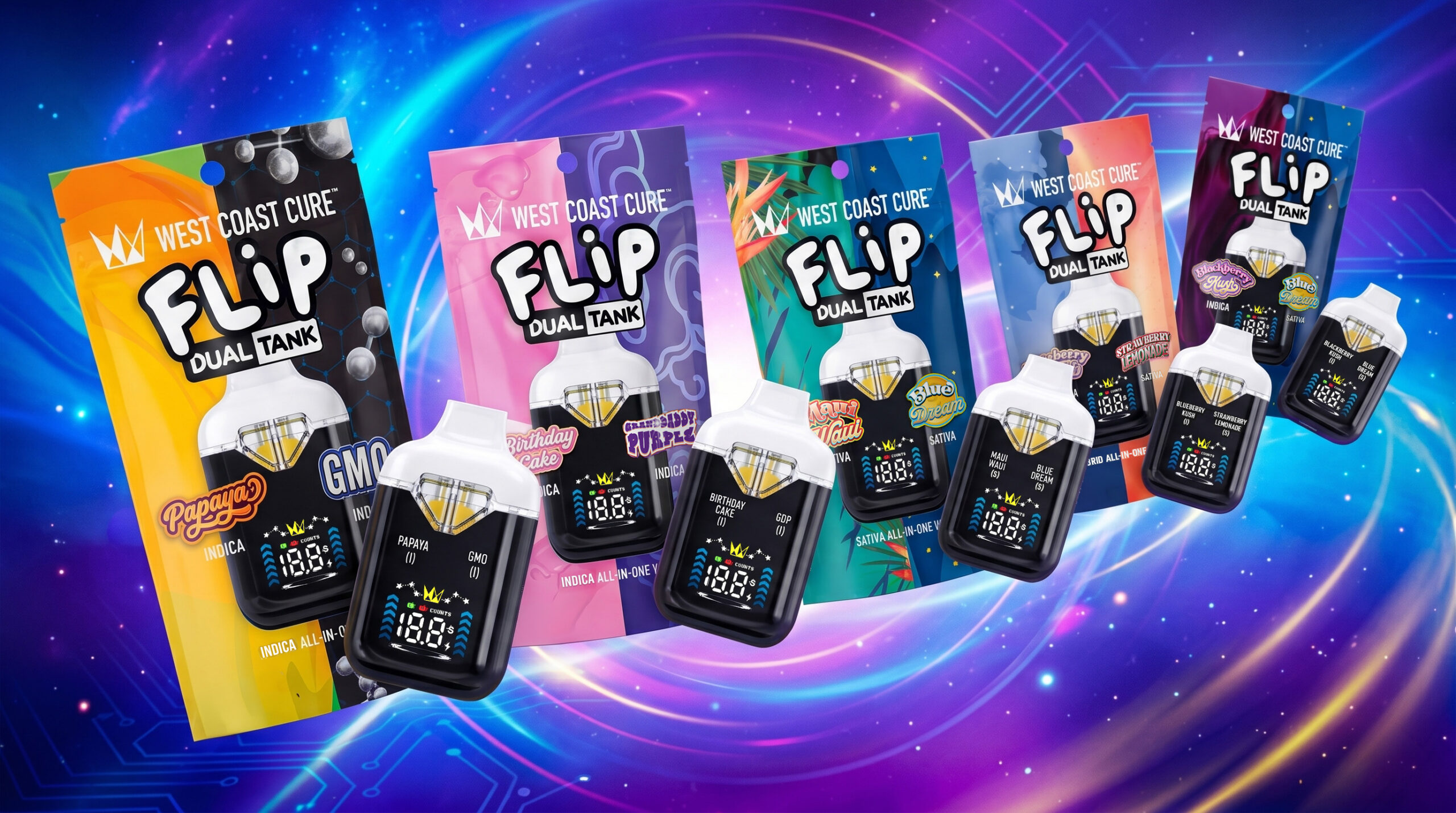 double tank vape CUREbar Flip Dual-Tank by West Coast Cure Buy Disposable Vape Malaysia MANGO Variant:Peach Pear Freeze